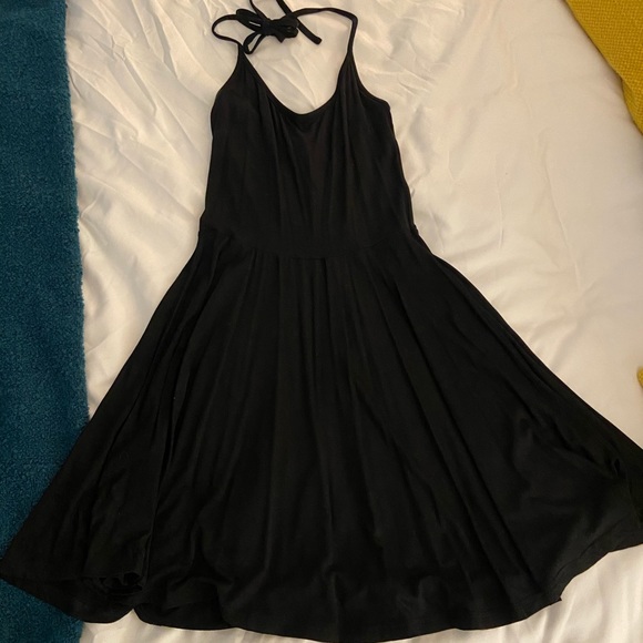 NWT Black Tobi Tie Halter Top Jersey Knit Dress - Picture 1 of 4
